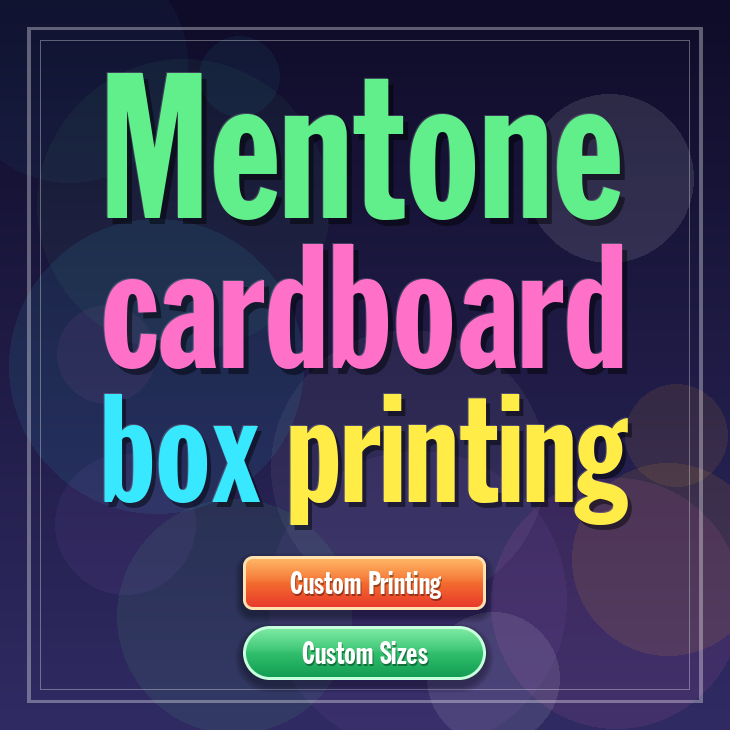 Mentone cardboard box printing
