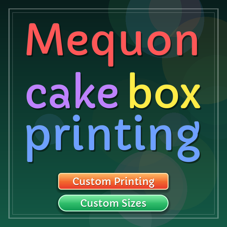 Mequon cake box printing