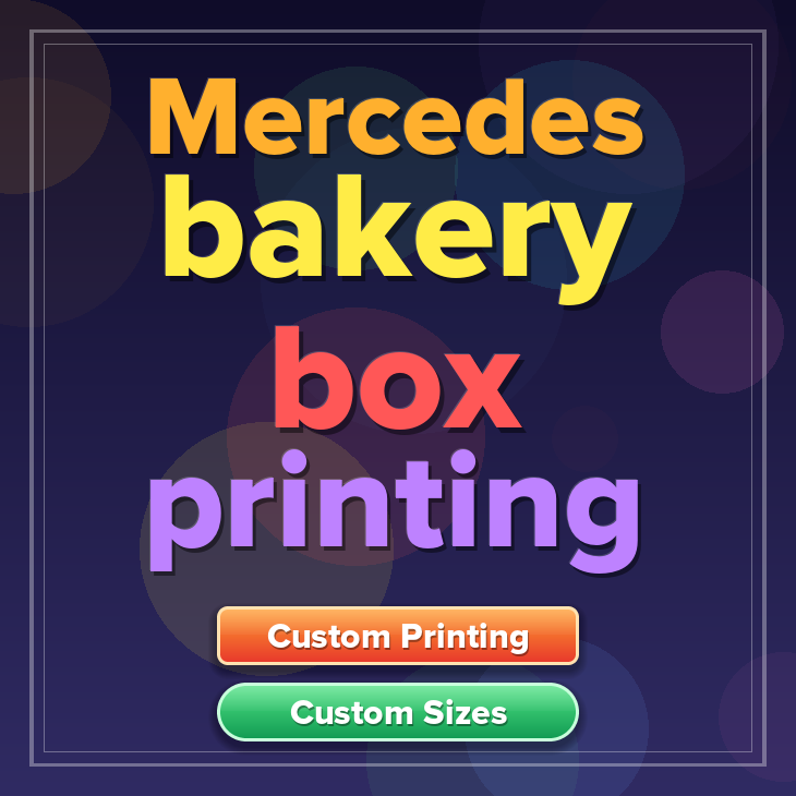Mercedes bakery box printing