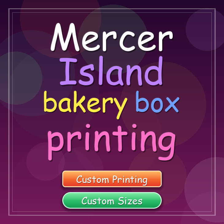 Mercer Island bakery box printing