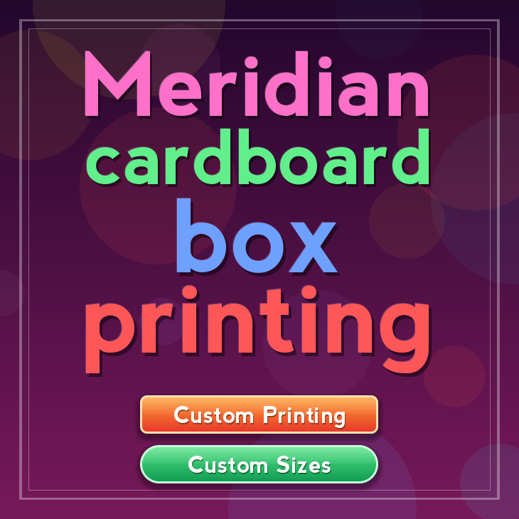 Meridian cardboard box printing