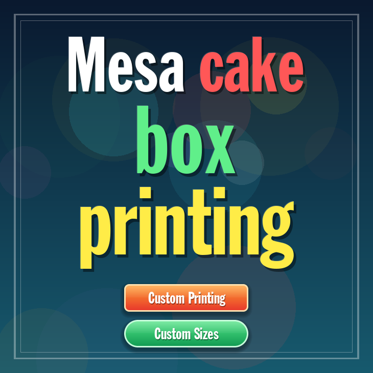 Mesa cake box printing