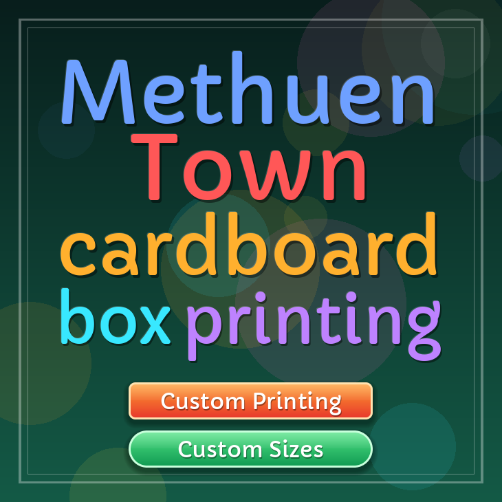 Methuen Town cardboard box printing