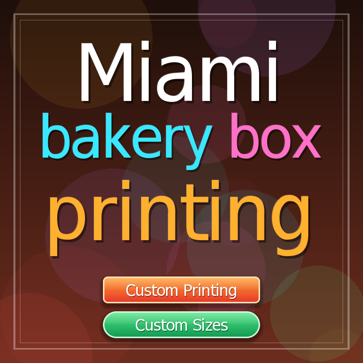 Miami bakery box printing