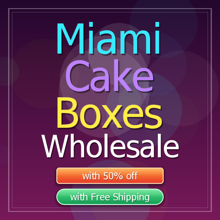 Miami cake boxes