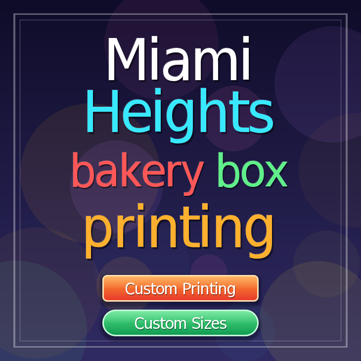 Miami Heights bakery box printing