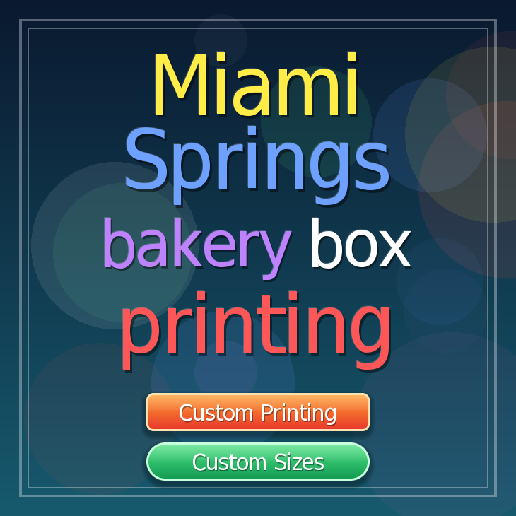 Miami Springs bakery box printing