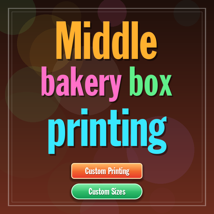 Middle bakery box printing
