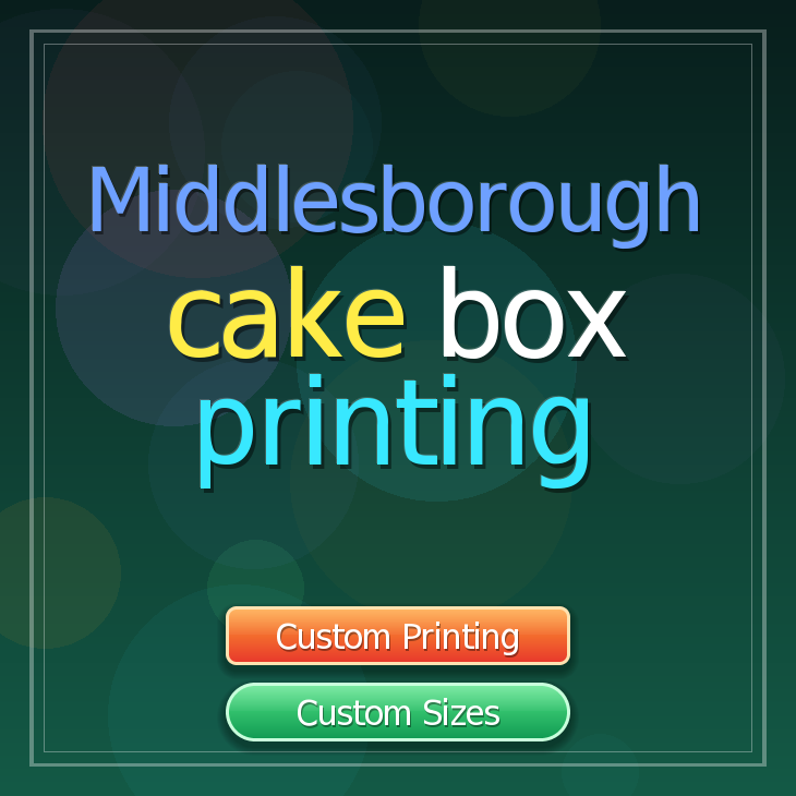 Middlesborough cake box printing