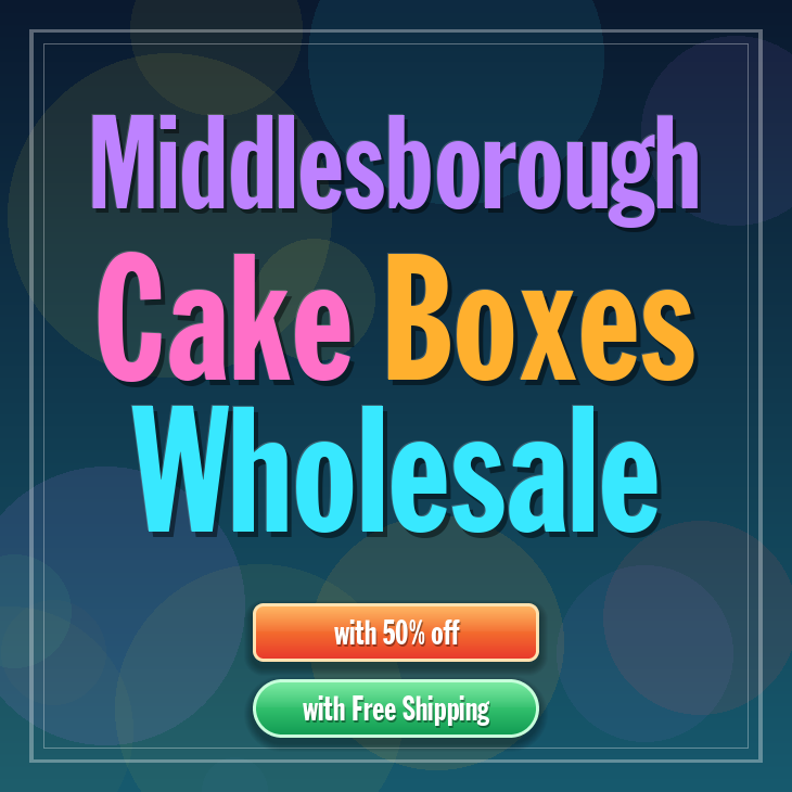 Middlesborough cake boxes