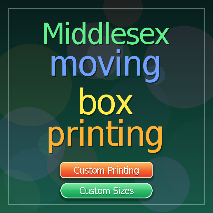 Middlesex moving box printing