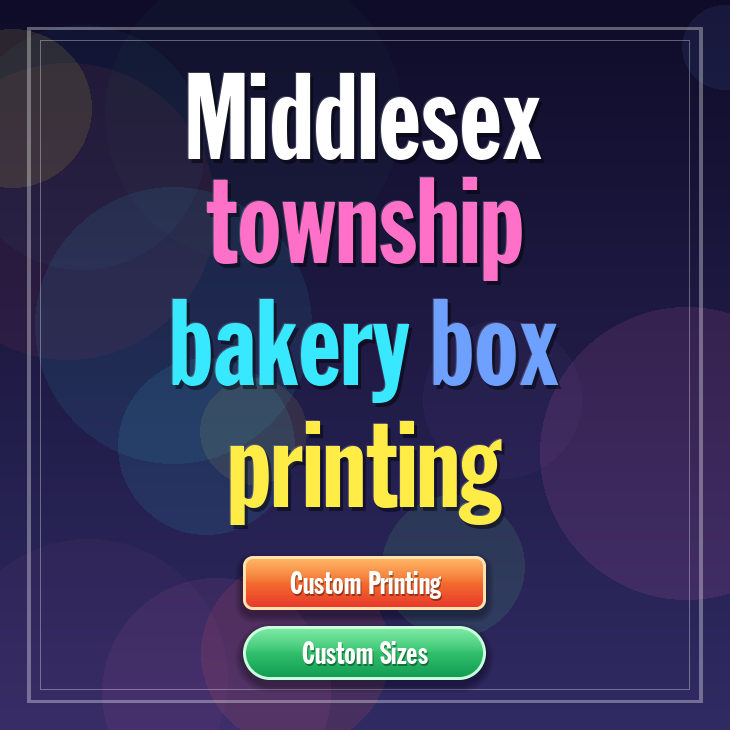 Middlesex Township bakery box printing