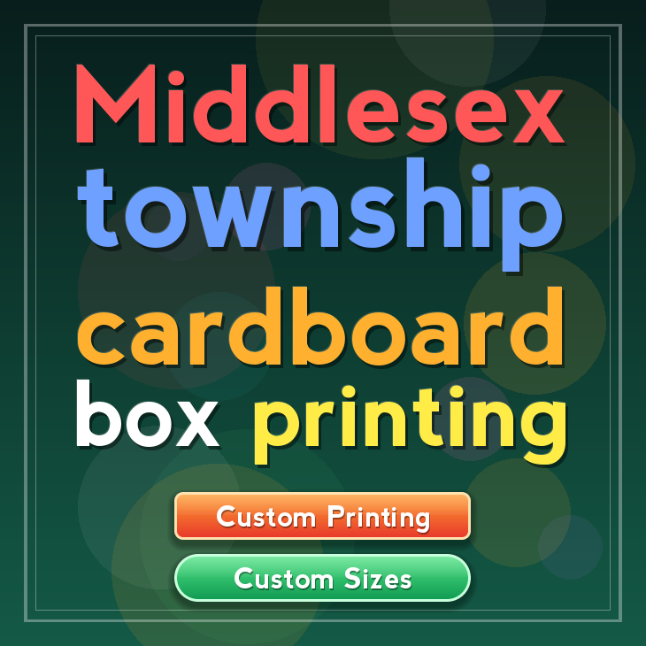 Middlesex township cardboard box printing