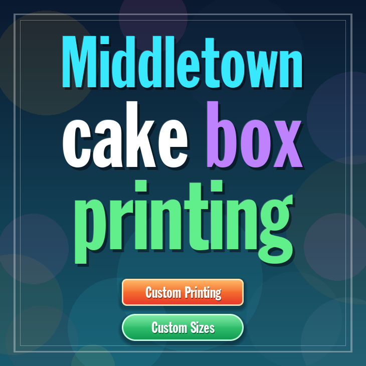Middletown cake box printing