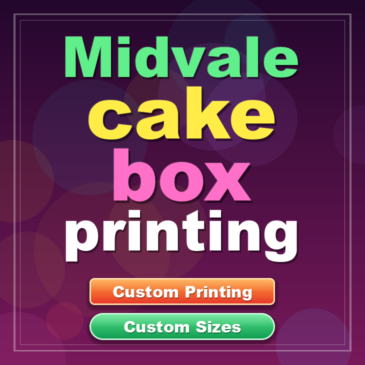Midvale cake box printing
