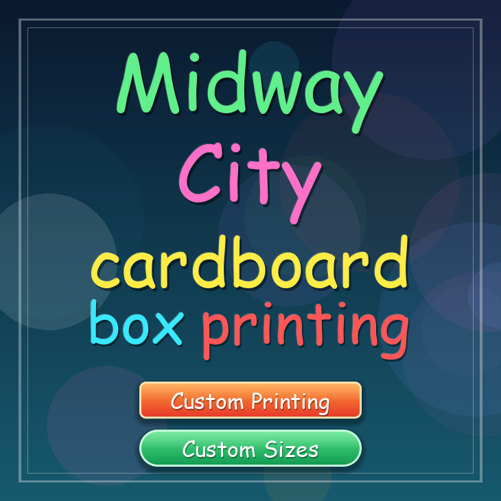Midway City cardboard box printing