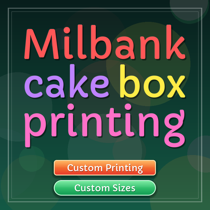 Milbank cake box printing