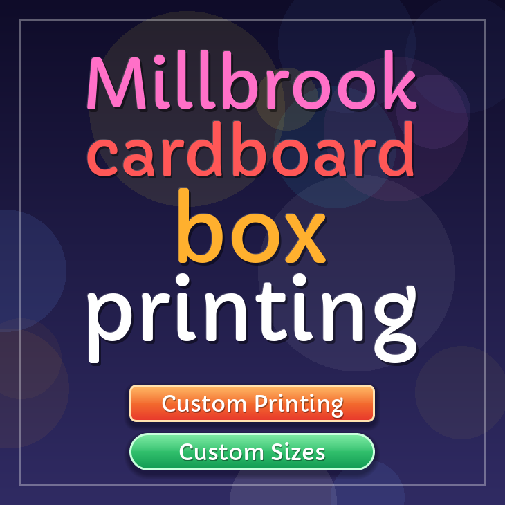 Millbrook cardboard box printing