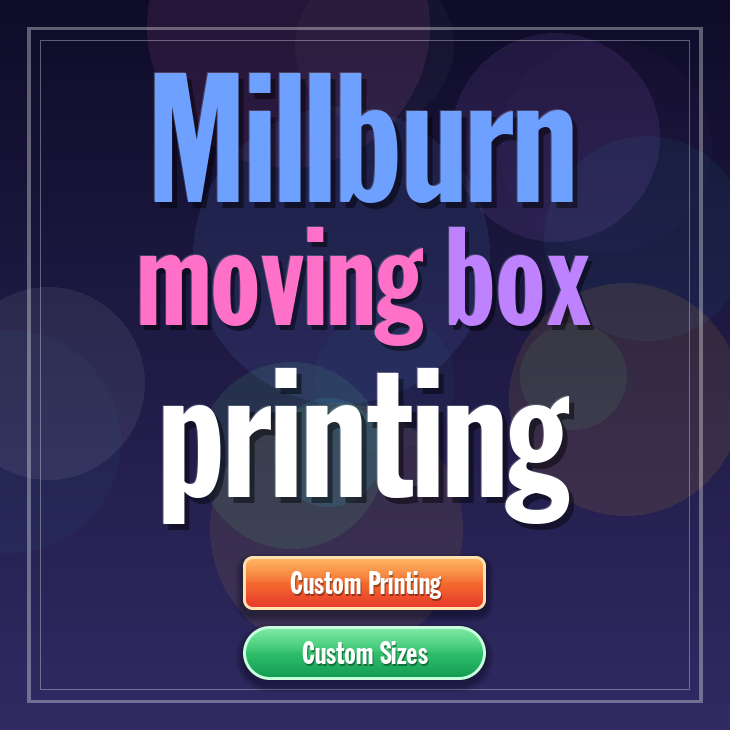 Millburn moving box printing