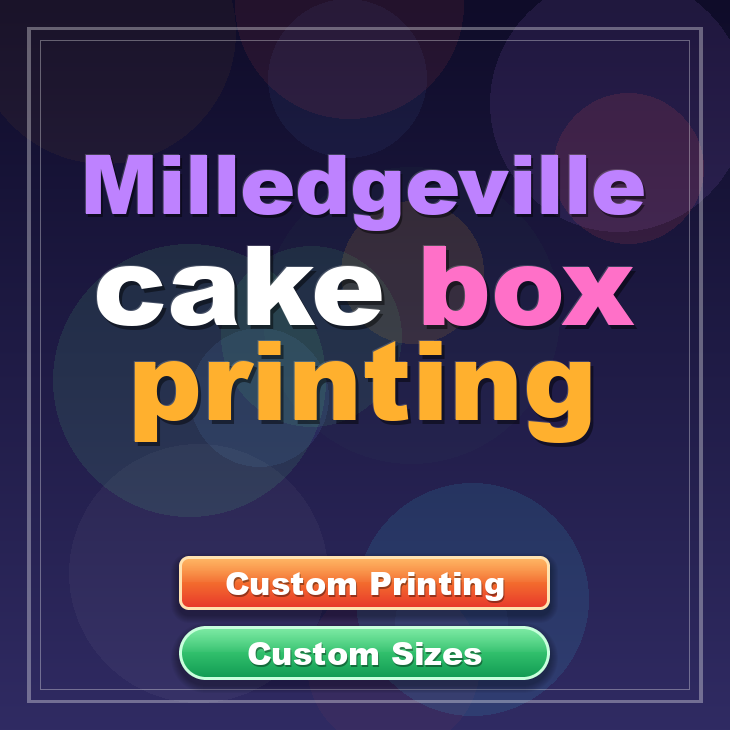 Milledgeville cake box printing