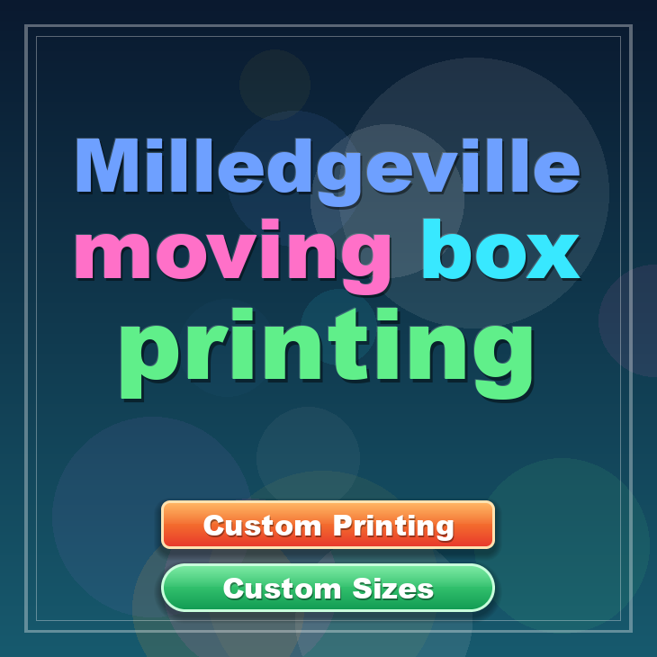 Milledgeville moving box printing