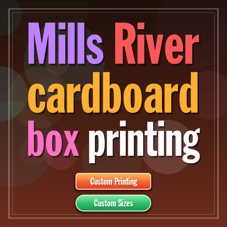 Mills River cardboard box printing