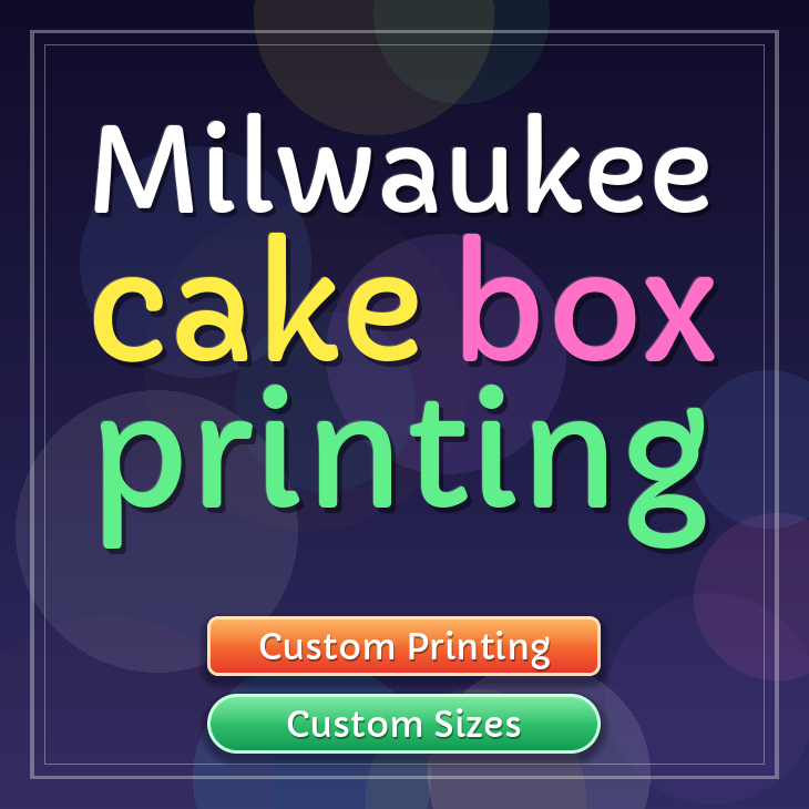 Milwaukee cake box printing