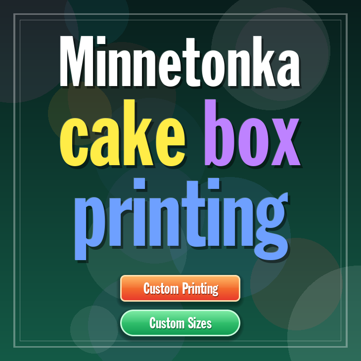 Minnetonka cake box printing