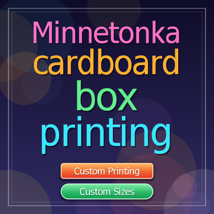 Minnetonka cardboard box printing