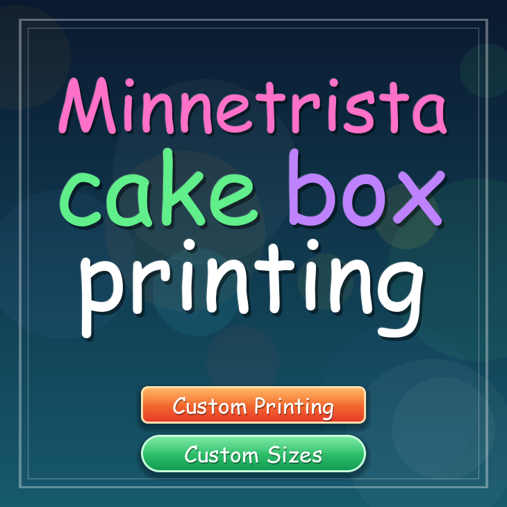 Minnetrista cake box printing