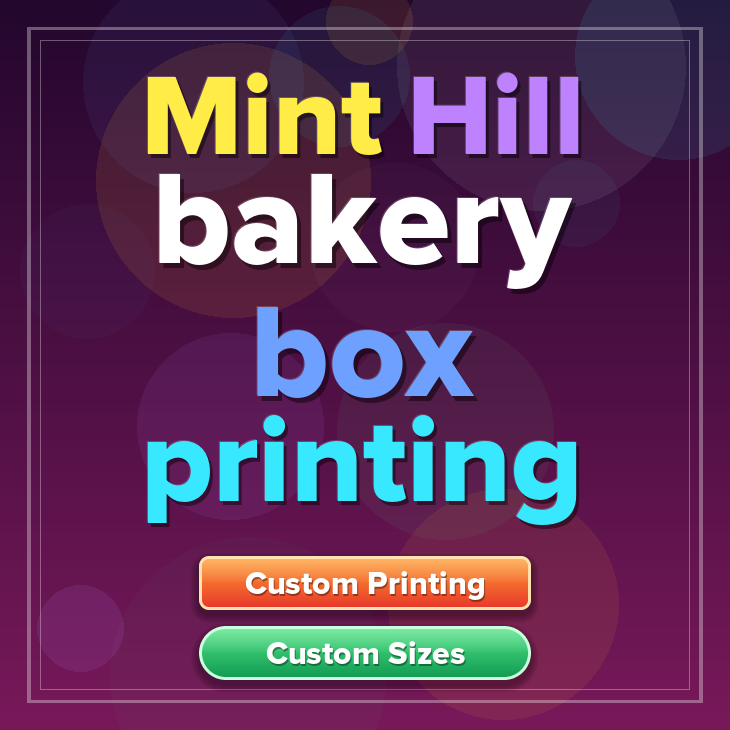 Mint Hill bakery box printing