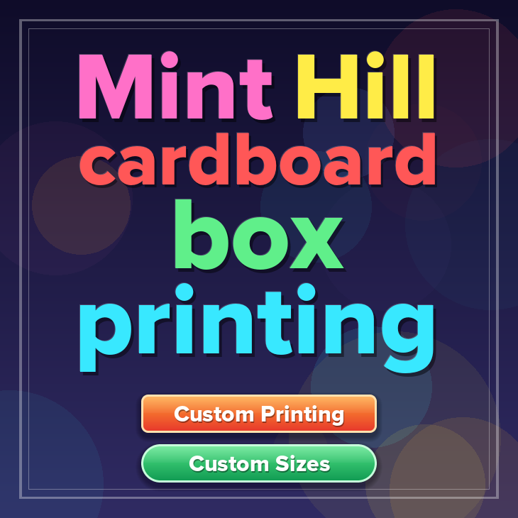 Mint Hill cardboard box printing