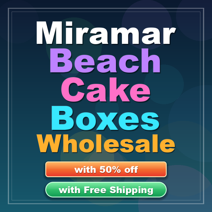 Miramar Beach cake boxes