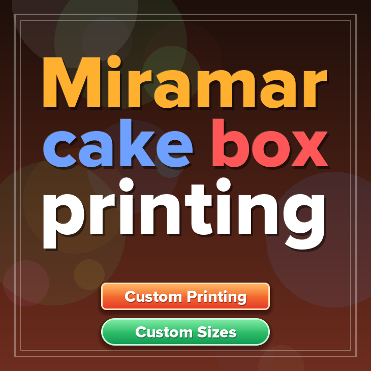 Miramar cake box printing