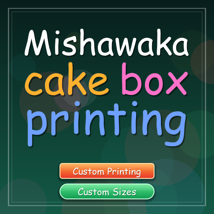 Mishawaka cake box printing