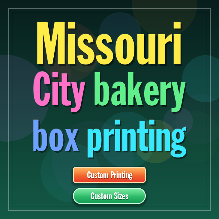 Missouri City bakery box printing