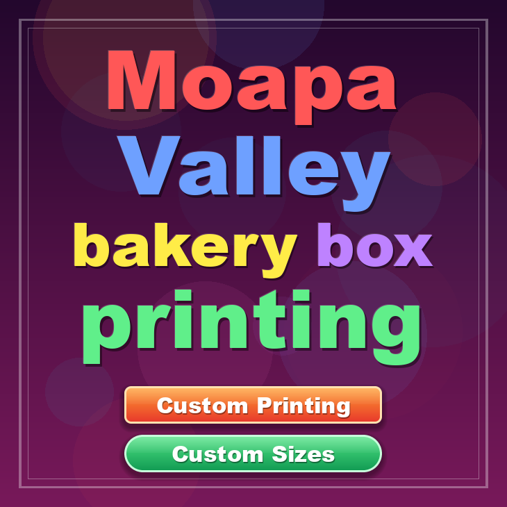Moapa Valley bakery box printing