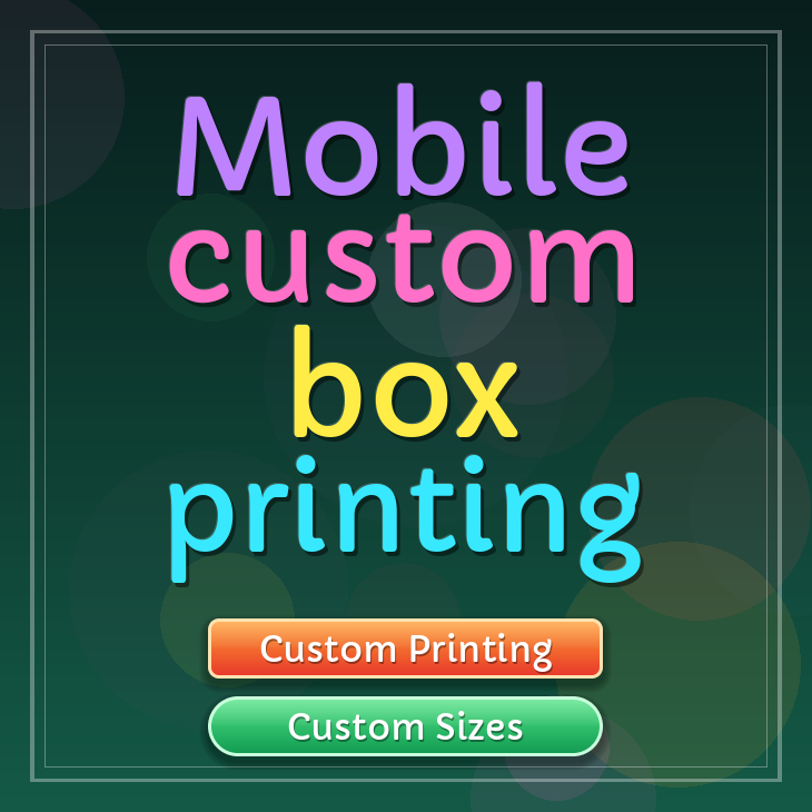 Mobile custom box printing