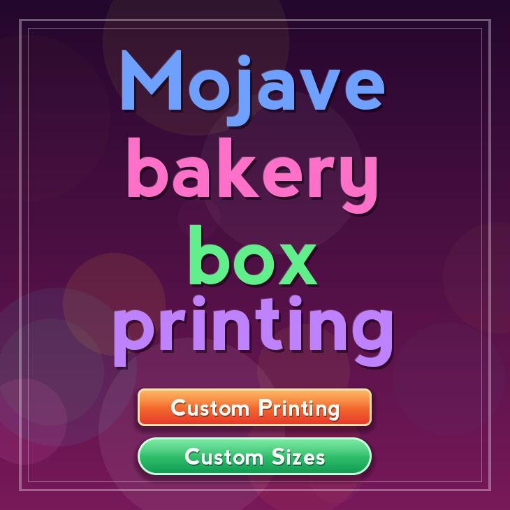 Mojave bakery box printing