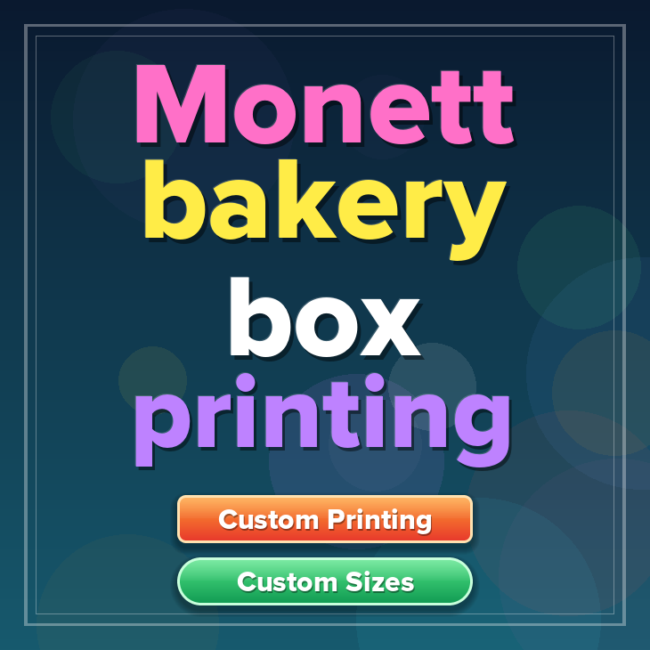 Monett bakery box printing