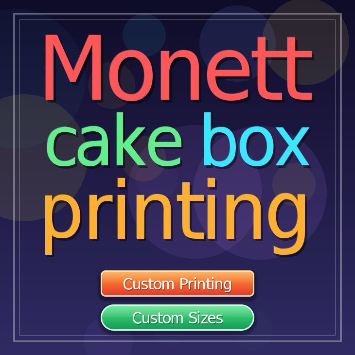 Monett cake box printing