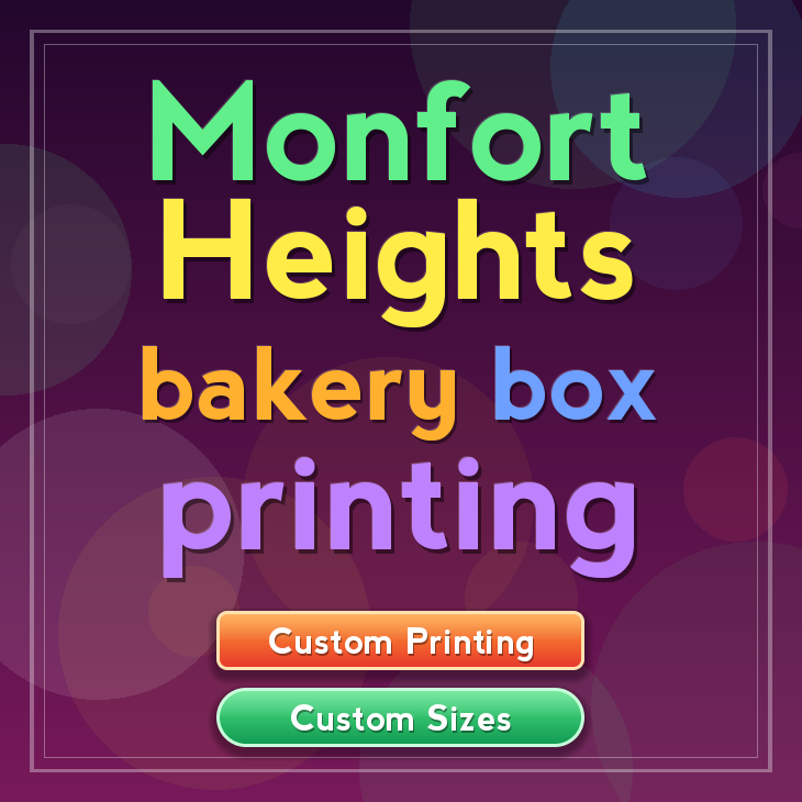 Monfort Heights bakery box printing