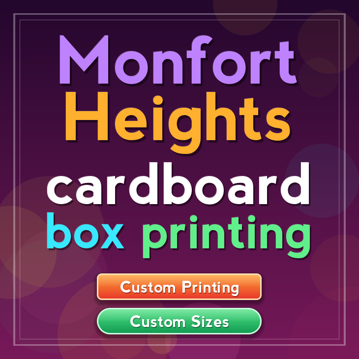 Monfort Heights cardboard box printing