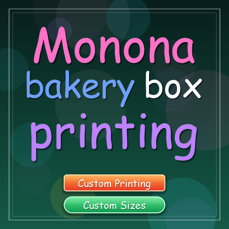 Monona bakery box printing