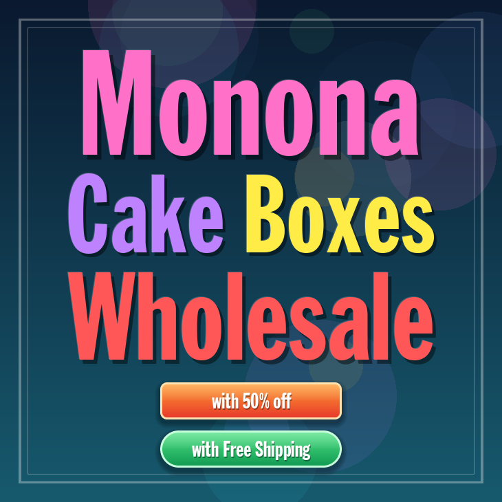 Monona cake boxes