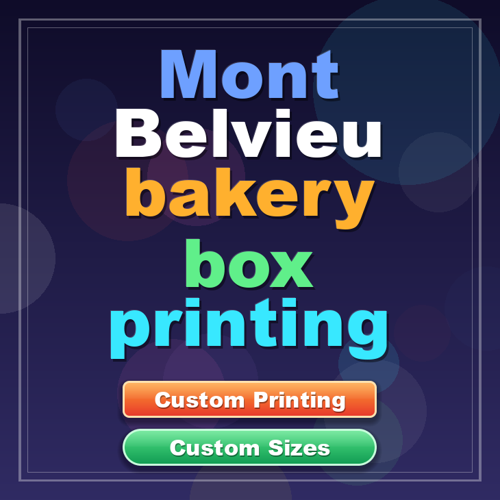 Mont Belvieu bakery box printing