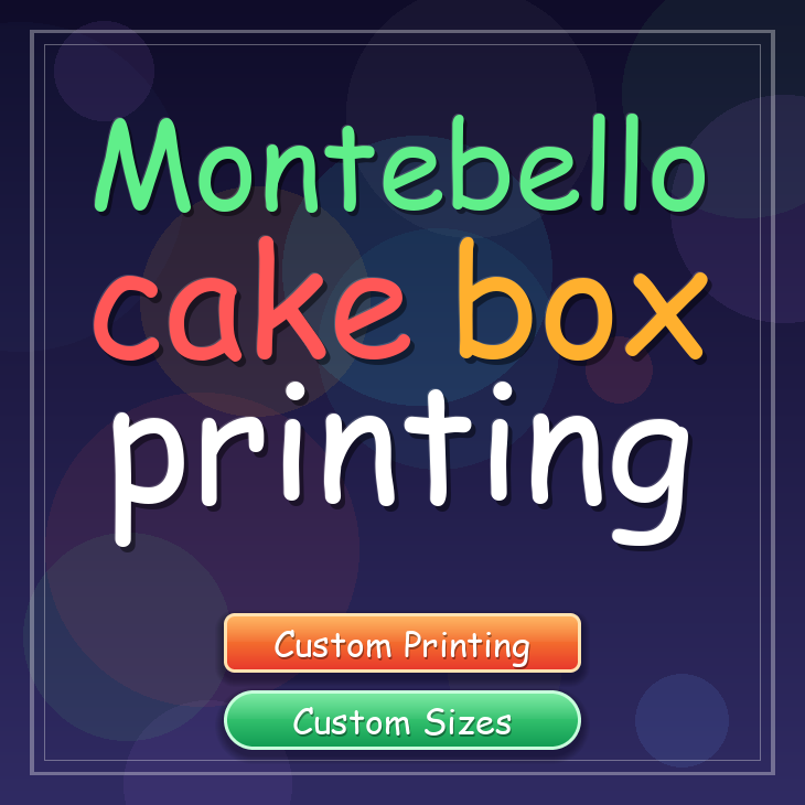 Montebello cake box printing