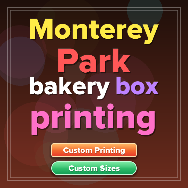 Monterey Park bakery box printing