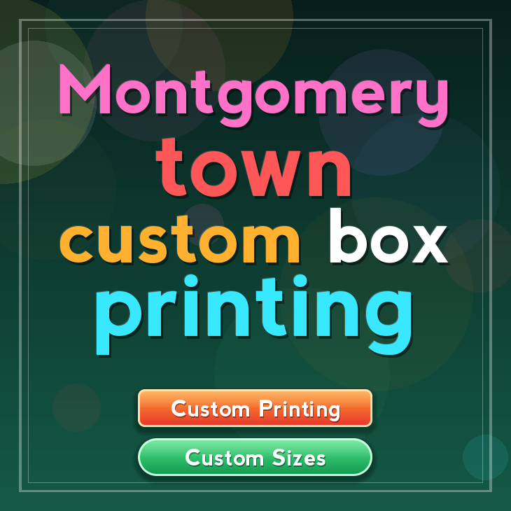 Montgomery town custom box printing