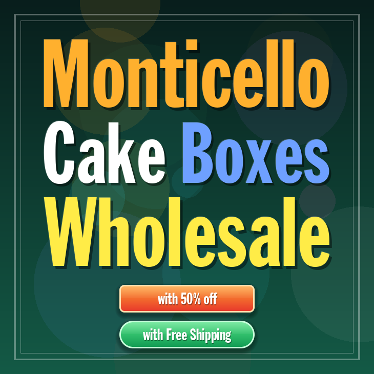 Monticello cake boxes